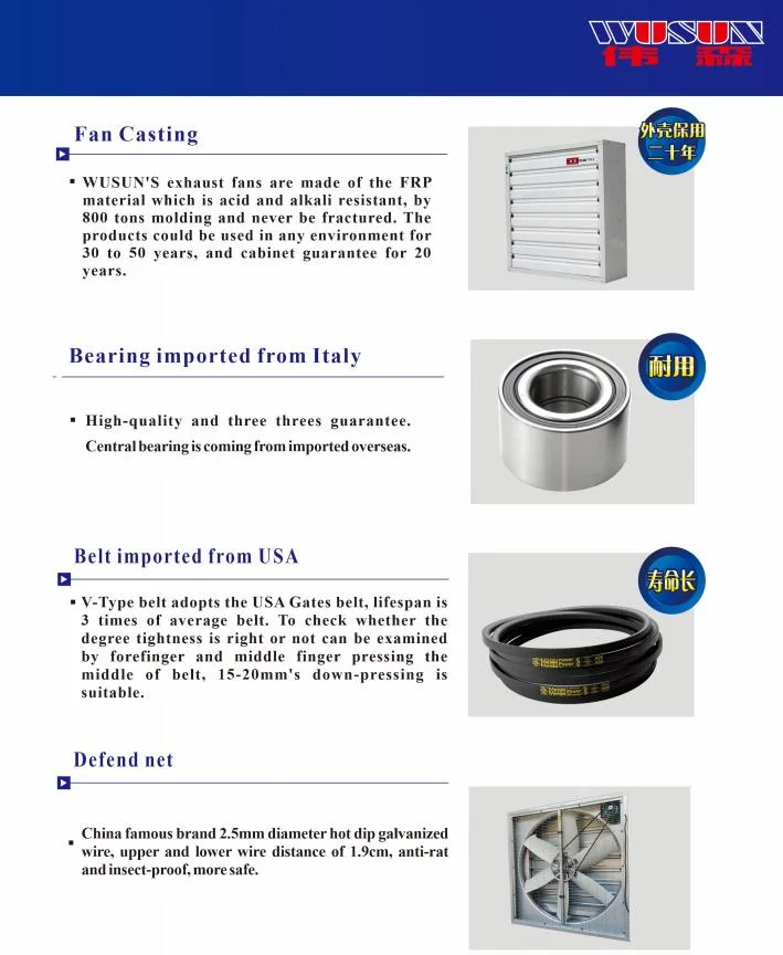 Industrial Metal Exhaust Negative Pressure FRP Fan of Centrifugal Belt Driving