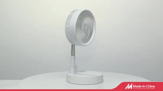 Портативный вентилятор воздушного охлаждения с регулируемой высотой, перезаряжаемый через USB, 3600 мАч, складной телескопический настольный стенд, мини-перезаряжаемый вентилятор